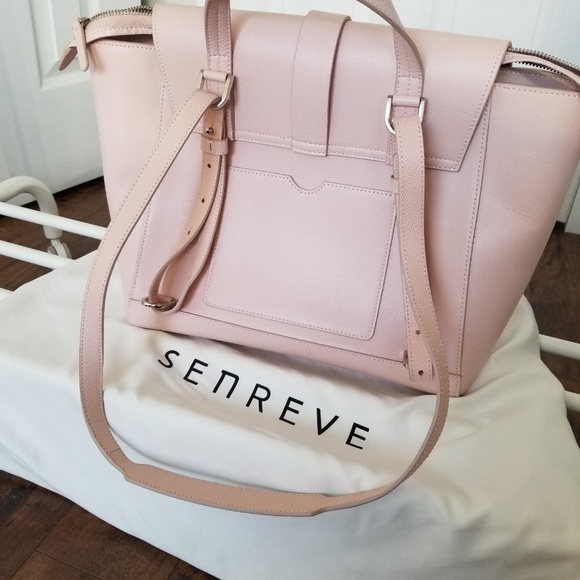 Senreve Pink Leather Backpack - Picture 2 of 8